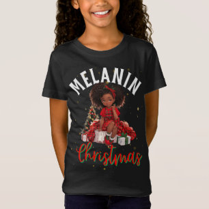 Camiseta Mujeres negras Navidades melanin sista Xmas Sistas