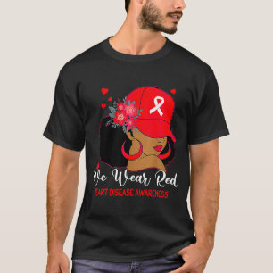 Camiseta Mujeres Negras Nosotros Usamos Rojo Conciencia de