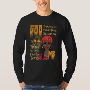 Camiseta Mujeres Negras que Dios me bendiga a mí los cristi
