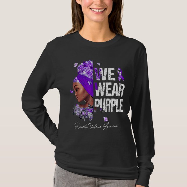 Camiseta Mujeres Negras Que Vemos Con Conciencia De La Viol (Anverso)