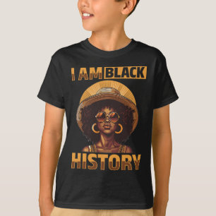 Camiseta Mujeres Negras Soy Historia Negra Gráfico de Histo