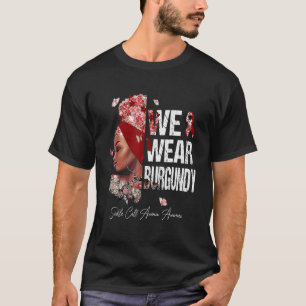 Camiseta Mujeres negras usamos anemia de células de enmalle