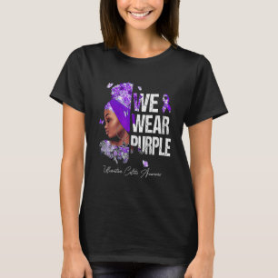 Camiseta Mujeres negras usamos colitis ulcerosa púrpura Awa