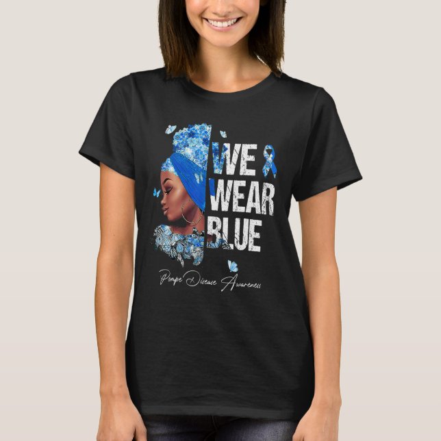 Camiseta Mujeres negras usamos conciencia de la enfermedad  (Anverso)