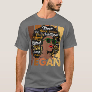 Camiseta Mujeres negras vegan afro melanin Guay negro