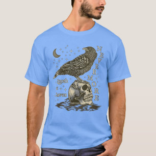 Camiseta Mujeres Nevermore Cuervo Edgar Allan Poe Dark Acad