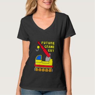 Camiseta Mujeres Niños Cranes Construcción Sitio Futuro Grú