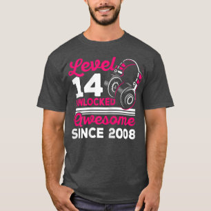 Camiseta Mujeres Nivel 14 Desbloqueadas Impresionantes 2008