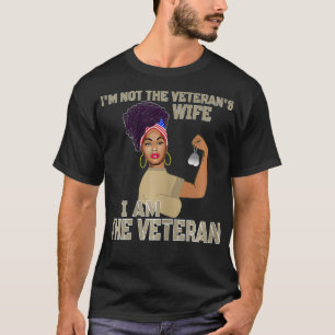 Camiseta Mujeres no soy la esposa del veterano soy la veter
