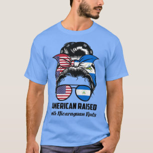 Camiseta Mujeres norteamericanas criadas con raíces nicarag