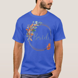 Camiseta Mujeres Novia Despedida de Soltero Hojas de Otoño 