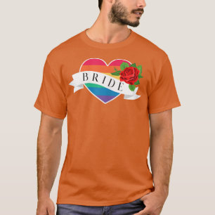 Camiseta Mujeres Novia LGBT Lesbianas Matrimonio Homosexual