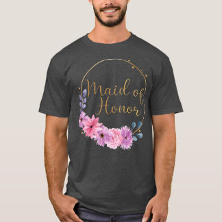 Camiseta Mujeres Novia Mujer para Ser Noche de Soltero Flor