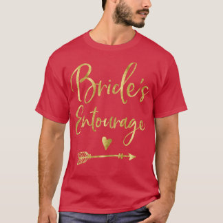 Camiseta Mujeres novias Entourage Heart Arrow Dark Yellow