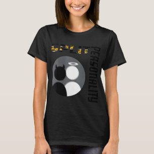 Camiseta Mujeres Nuevo Split Ity Fresco Ángel Diablo Cuello
