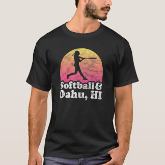 Camiseta Mujeres O Chicas De Softball Y Oahu Hi Hawaii