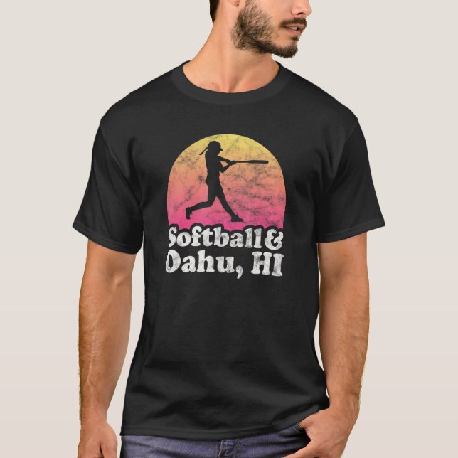 Camiseta Mujeres O Chicas De Softball Y Oahu Hi Hawaii (Anverso)