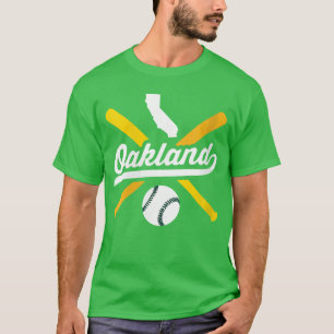 Camiseta Mujeres Oakland Béisbol Vintage Orgullo de Califor