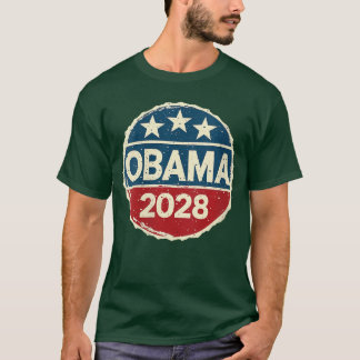 Camiseta Mujeres Obama Para 2028 Obama 2028 Cuello en V