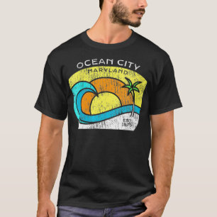 Camiseta Mujeres Ocean City Maryland T s Tee OC MD VNeck