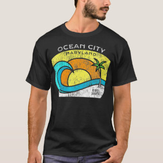 Camiseta Mujeres Ocean City Maryland T s Tee OC MD VNeck 