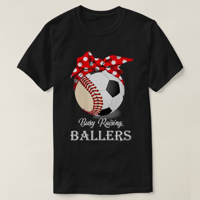 Camiseta Mujeres ocupadas elevando balancines de béisbol te (Diseño del anverso)