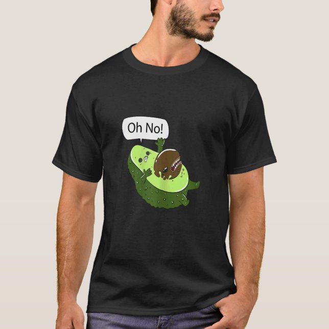 Camiseta Mujeres Oh No Aguacate Extranjero Embarazada Mama  (Anverso)
