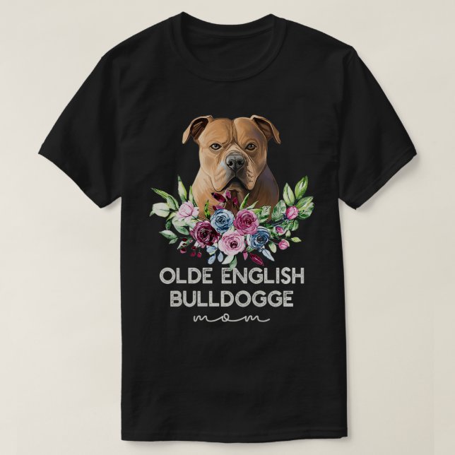 Camiseta Mujeres Olvidadas en Inglés Bulldogge Regalos Perr (Diseño del anverso)