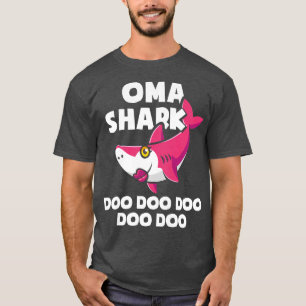 Camiseta Mujeres Oma Shark Nacimiento Chica Madres divertid