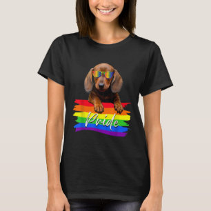 Camiseta Mujeres Orgullo Dachshund Perro Lgbt Gay Les Suppo