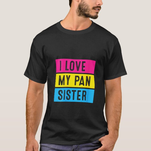 Camiseta Mujeres Orgullo LGBT Amor Mi Panhermana Pansexual  (Anverso)