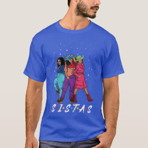 Camiseta Mujeres Orgullosas Amigos Negros Hermanas Orgullo 