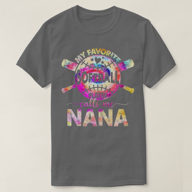 Camiseta Mujeres orgullosas de Nana de jugador de Softball  (Diseño del anverso)