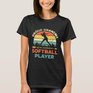 Camiseta Mujeres Orgullosas De Softball Abuela Jugador Vint