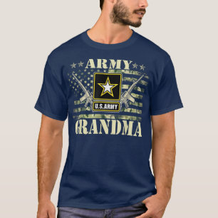 Camiseta Mujeres Orgullosas del Ejército Abuela Estados Uni