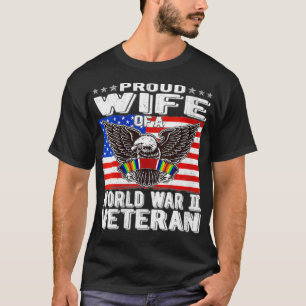 Camiseta Mujeres Orgullosas Esposas De Un Veterano Patriota