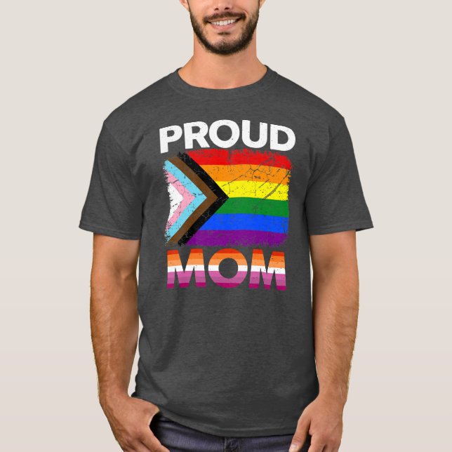 Camiseta Mujeres Orgullosas Mamá Transgénero Orgullo Lesbia (Anverso)
