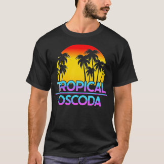 Camiseta Mujeres Oscoda Michigan Funny Tiempo Irónico VNeck