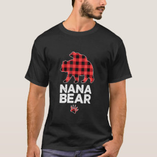 Camiseta Mujeres Osito Nana Abuela Pijama Familia Nan