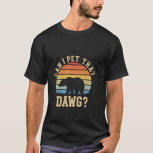 Camiseta Mujeres Oso Acampando Perrito Subiendo Meme ¿Puedo