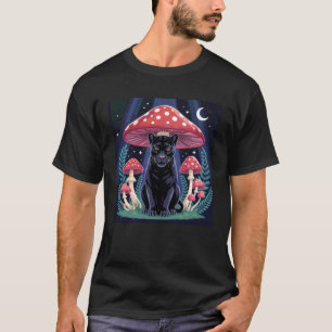 Camiseta Mujeres Pantera Negra Cottagcore Sombrero de Hongo