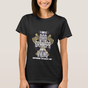 Camiseta Mujeres Papá Abuelo Guerrero Viking Mitología Nórd