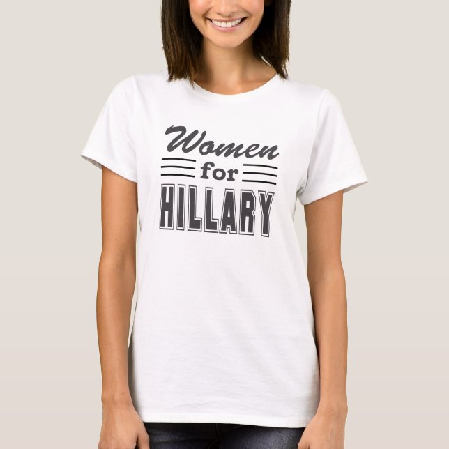 Camiseta Mujeres para Hillary (Anverso)