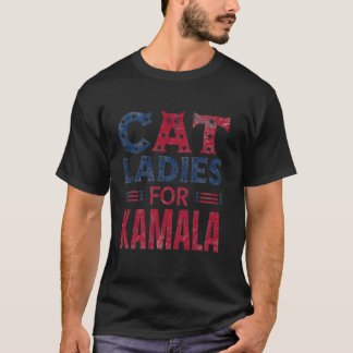 Camiseta Mujeres Patrióticas gatas damas de Kamala T