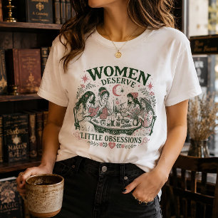 Camiseta Mujeres Pequeñas Obsesiones Feministas Brujas