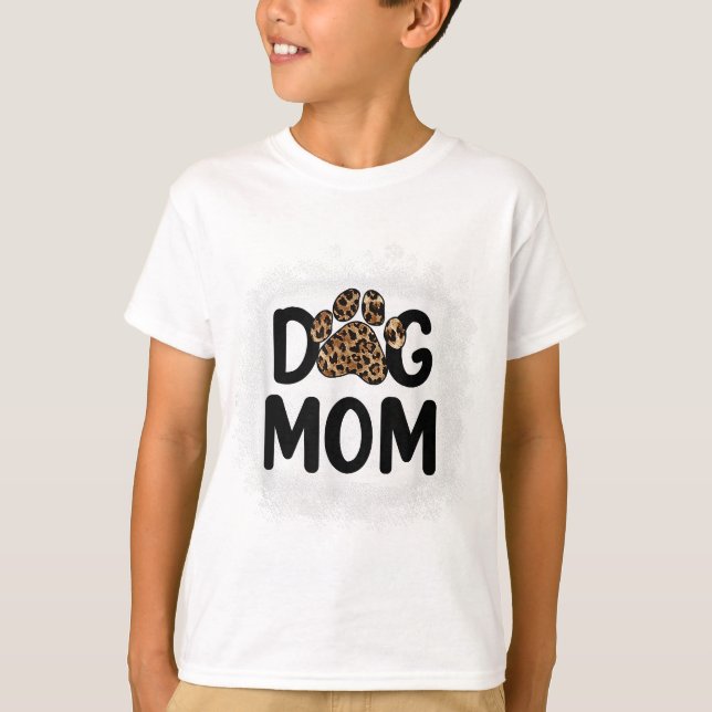 Camiseta Mujeres Perro con sangre Mamá Perro Mamá Perro Paw (Anverso)