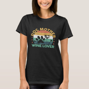 Camiseta Mujeres Perro Vintage Madre Vino Ropa De Amante M
