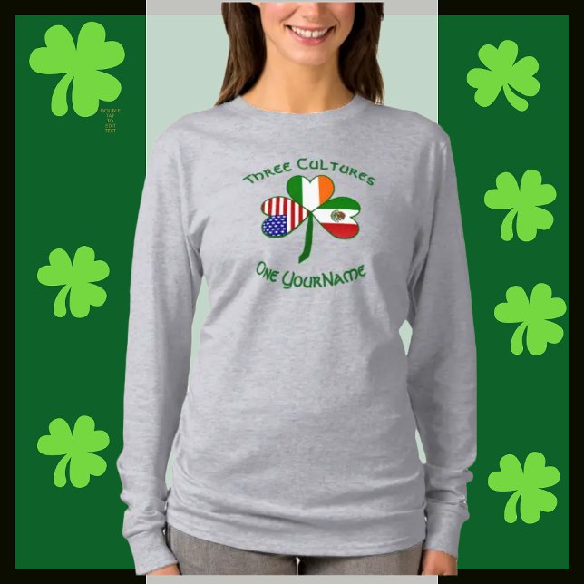 Camiseta Mujeres personalizadas de la bandera irlandesa de  (Subido por el creador)