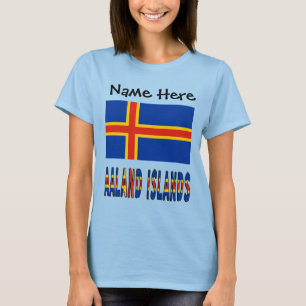 Camiseta Mujeres personalizadas de las islas de Aaland y la