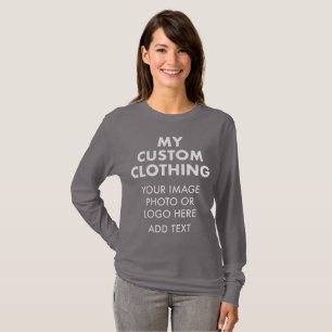 Camiseta MUJERES personalizados PERSONALIZADAS FUMARON GRIS